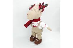 China X'Mas Cuddly Plush Reindeer Stuffed Animal Christmas Moose Stuffed Animal supplier