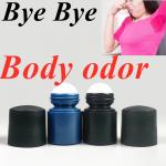 30ml 50 Ml 60ml Refillable essential oil body odor Empty HDPE Plastic Roll on Deodorant Bottles Round Roller Ball for sale