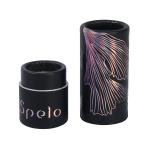 Matte Black Custom Cardboard Lipstick Tubes 19mm with Holographic Hot Stamping for sale
