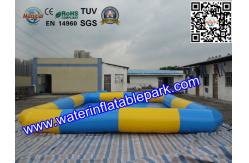 China Square Inflatable Water Pool / Strong PVC Tarpaulin Inflatable Pool For Kids supplier