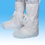 White PP Disposable Shoe Covers , Non - Irritant Disposable Plastic Boot Covers for sale