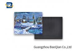 China PET Custom Refrigerator Magnets , Printed Fridge Magnets Snow Covered Landscape Image supplier