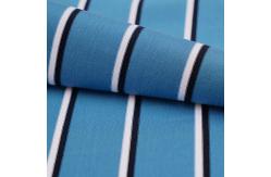 China Summer Mercerized Cotton Fabric 200g 170cm Breathable Striped Shirt Material supplier