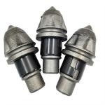 Precision Steel Rotary Drilling Rig Tools Bullet Teeth Round Shank Chisel 9-30mm for sale