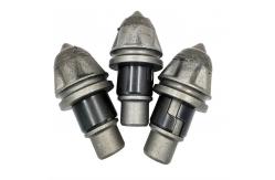China Precision Steel Rotary Drilling Rig Tools Bullet Teeth Round Shank Chisel 9-30mm supplier
