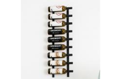 China Premium Elegant Liquor Display Rack , Metal 9 Bottle Wall Mounted Wine Rack supplier