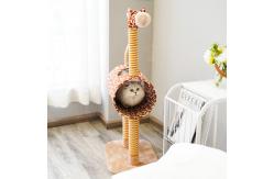 China Cute Giraffe 34cm Sisal Fabric Scratching Post supplier