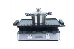 China Raclette / Fondue Set With Stainless Steel Fondue Pot And Housing supplier