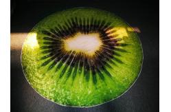 China Round Fruit Print Flannel Polyester Fleece Blanket Knitted Technics supplier