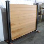 Fireproof Durable Outdoor WPC Fencing Panels Easy To Install Waterproof Sand Blasting