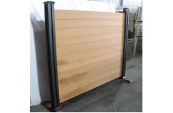 China Fireproof Durable Outdoor WPC Fencing Panels Easy To Install Waterproof Sand Blasting supplier