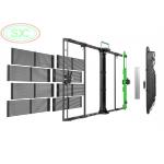 High clarity indoor P3.91-7.82 transparent LED screen mount on the glass for sale