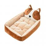 Warm Rebound PP Cotton Pet Cushion Bed Large Small Cartoon Cat Dog Nest Bed for sale
