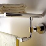 Multifunction Stainless Steel Bathroom Racks Wall Mount Polished Satin Nickel Towel Bar for sale