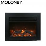 China 34 Flat Frame Modern Wood Mantel Fireplace Digital LED With Remote Control Insert factory
