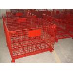 High Strength Industrial Metal Pallet Cages Warehousing / Component Storage for sale
