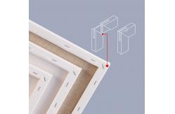 China 380g Pure Cotton Stretched Canvas Board Square Shape Customized Size supplier