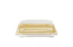 China Biodegradable Polylactic Acid Sheet for Fruit Fresh Meat Disposable PLA Tray supplier