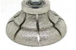 China Vacuum Brazed Profile Wheel For Granite Marble Stone Shaping And Profiling supplier