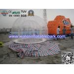 Double Layer 4 M Diameter Inflatable Outdoor Bubble Tent / Clear Dome Tent