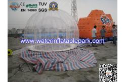 China Double Layer 4 M Diameter Inflatable Outdoor Bubble Tent / Clear Dome Tent supplier