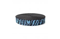 China Polyester Jacquard Webbing 20mm Knitted Elastic Band For Pet Leash supplier