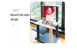 China Wood Plush Fabrics DIY Cat Tree House Tower For Large Cats supplier