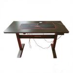 Adjustable MDF Light Up Gaming Desk 18mm Metal Frame for sale