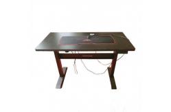 China Adjustable MDF Light Up Gaming Desk 18mm Metal Frame supplier