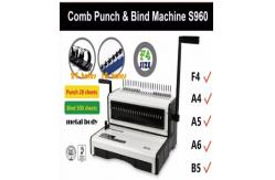 China 6.5mm Desktop Plastic Comb Binding Machine For 500 Sheets Document supplier