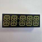 Ultra Bright White 5 Digit Alphanumeric 14 Segment LED Display 13.8mm