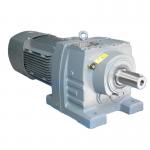 Coaxial inline Helical Bevel Gear Reducer 2hp Electric Motor For Conveyor Belt for sale