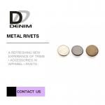 Small Gold Flat Decorative Brass Jeans Rivets For High - Street Fashion & Clothing Bulk Swatches for sale