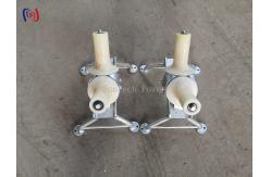 China Cable Turning Radius Wire Pulling Rollers V Shaped Nylon Sheave supplier