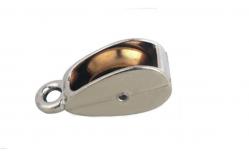 China Small Zinc Alloy Single Wheel Fixed Eye Die Cast Pulley Lifting Pulley Block supplier
