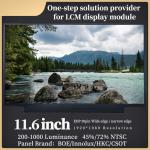 ROHS ISO9001 11.6 LCD Screen 1920*1080 Resolution BOE LCD Panel for sale