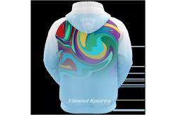 China Graphic Long Sleeve Pullover Hoodie 100% Polyester Accept Custom Lables supplier