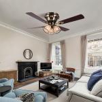 100lm/w 120V 48 Inch Ceiling Fan Light Four Blade Ceiling Fan With Light for sale