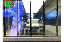 China P12 Flexible Curved led transparent display Screen with 90% transparency supplier