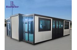 China Steel Expandable Prefab House / Foldable Modular Insulated Shipping Container House supplier