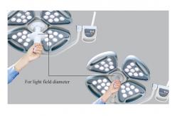 China 140000 Lux Surgical Operating Light Dia 60cm Shadowless Operating Lamp supplier
