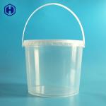 Thermal Formed IML Bucket Clear Thick Wall 3.8L Hot Filling Available for sale