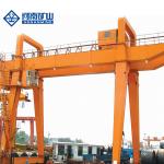 MG Fixed Double Girder Gantry Crane 120t Span 10m With Wheel Trolley Custom color for sale
