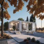 New House Apple Cabin Size of 20ft 40ft Optional Custom White Color for sale