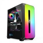 Micro ATX /ATX/ITX CASE Dazzle ARGB Effect Front Panel Bottom Mount Power Supply Available in Black and White for sale