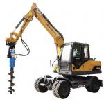 Hot Selling APIE Professional Screw Mini Excavator Pile Driver Drilling Parts Ground Hole Drill Earth Auger for sale