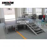 Party Event Aluminum Stage Platforms Folding Adjustable Legs Wedding Stage TUV for sale