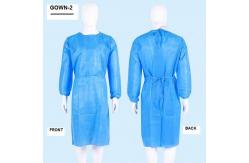China PP Disposable Medical Gowns Lightweight Non Woven With Elastic Cuff Non Sterile supplier