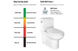 China Elongated Skirted Siphonic One Piece Toilet Comfort Height Round Flushing supplier
