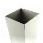 Milky White Machined Aluminium Profiles ,  High Hardness Aluminium Louver Frame for sale